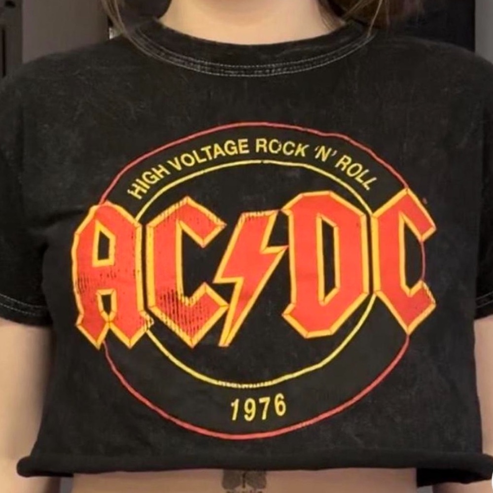 ACDC crop top